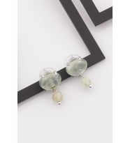 Prehnite Doğal Taş Küpe