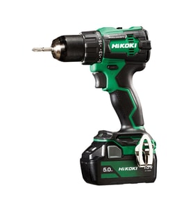 Hikoki DV18DE-5.0 18V/5.0Ah 70Nm Çift Akülü Şarjlı Darbeli Kömürsüz Matkap (Yeşil)