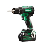 Hikoki DV18DE-5.0 18V/5.0Ah 70Nm Çift Akülü Şarjlı Darbeli Kömürsüz Matkap (Yeşil)