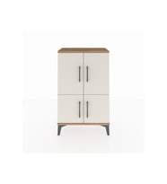 Arges Komodin 2 Raflı 4 Kapaklı 60x30x96 Çam-Aytaşı