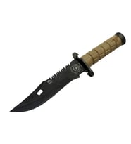 Salgur S 4759 Türk Tipi Komando Bıçağı 28,5cm - Testere Detaylı Bıçak, İpli, Kılıflı