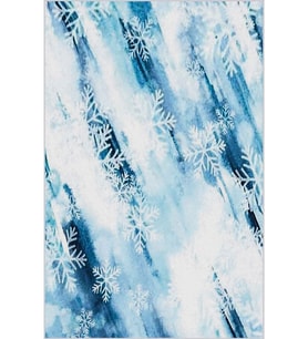 Eliana Home Baskılı, Yıkanabilir Kaymaz Taban Salon Halısı LNA1876-SM191 100x150 cm (Mavi)