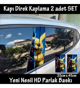iyi ve kötü tavşan folyo - 2kapı için 2adet sticker kaplama - tuning modifiye