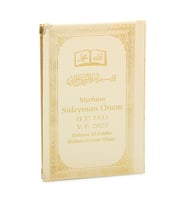 50 ADET - İsim Baskılı Ciltli Yasin Kitabı - Osmanlı Desenli - Orta Boy - 176 Sayfa - Krem Renk - Dini Hediyelik
