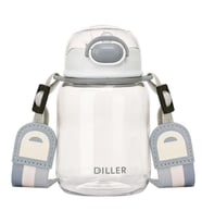 Bee Diller Tritan Pipetli Su Matarası 500Ml Beyaz
