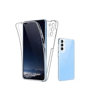 Samsung Galaxy S21 FE 360 Kılıf Şeffaf Ön Arka Korumalı Silikon