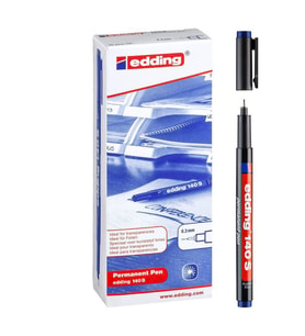 Edding 140 S Çok Amaçlı Permanent Kalem MAVİ 10'lu Kutu 