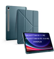 Samsung Galaxy Tab S10 Lite S10 FE S9 FE S9 11inç Kılıf Kalem Bölmeli Trifolding