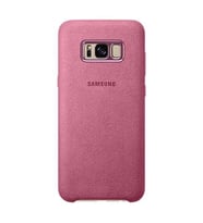 Galaxy S8 Plus ile Uyumlu Alcantara Cover Pembe EF-XG955APEGWW