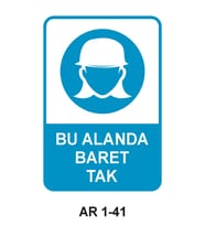 İŞ GÜVENLİĞİ UYARI LEVHASI 1 ADET PVC 21 X 29CM