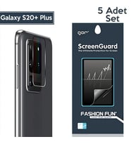 GOR Samsung Galaxy S20+Plus  Kamera Lens Koruyucu 5 Adet-(5775) - GLST2600-7928 (Şeffaf)