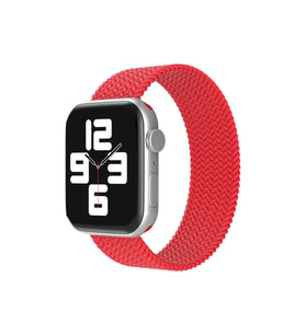 Uray store Apple Watch 38mm Ayarlı Solo Silikon Kordon - Kırmızı