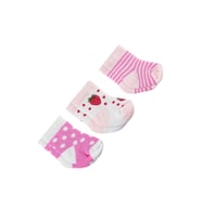 Kız Bebe Havlu Üçlü Set 1 Ay,6 Ay Çorap (Karışık)