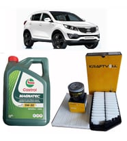 2011-2014 KİA SPORTAGE 1.6 GDİ BENZİNLİ YAĞ BAKIM SETİ HAVA + POLEN + YAĞ FİLTRESİ + MAGNATEC 5W 30