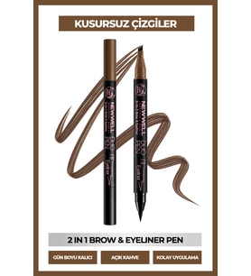 Duo Pen 2-in-1 Brow & Eyeliner Light Brown 03 2 ml