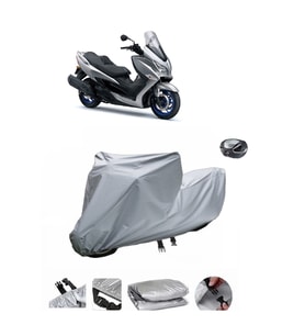Suzuki Burgman AN 400  Su Geçirmez Motosiklet Brandası ARKA ÇANTA UYUMLU