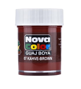Nova Color Guaj Boya Kahverengi Şişe - 4 adet