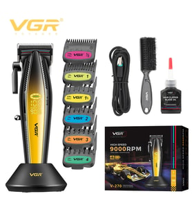 VGR V-270 Profesyonel Saç Kesme Makinesi, 9000 RPM Yüksek Hızlı Motor ve LED Ekran