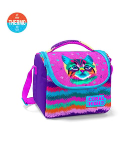 Coral High Kids Mor Pembe Kedi Desenli Thermo Beslenme Çantası 11859