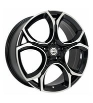 AKD-A034-01 7.5x17" 5x100 ET35 57.1 Black Machined 17 İnç Jant Takımı (4 Adet)