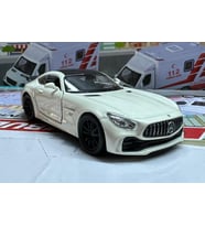 Oyuncak Metal Model Araba 1/36 Çek Bırak Mercedes Amg Gtr Beyaz