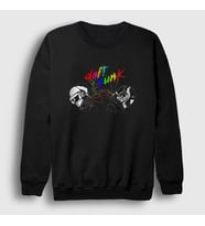 Presmono Unisex Siyah Colors Daft Punk Sweatshirt 59563tt