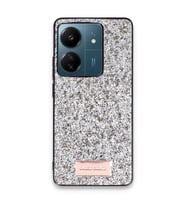 Onegif Xiaomi Redmi 13c Bright Simli Kapak - Gümüş
