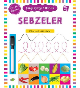 Çizgi Çizgi Etkinlik - Sebzeler (4+ Yaş)