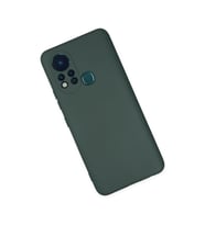 İnfinix Hot 11s Kılıf Nano İçi Kadife Silikon - Koyu Yeşil