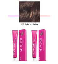 2 li Set Premium 5.07 Kışkırtıcı Kahve - Kalıcı Krem Saç Boyası 2 X 50 g Tüp