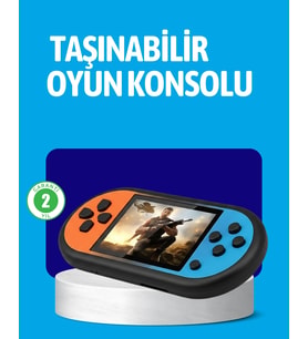 Retro 520 Oyunlu Taşınabilir Konsol Hd Ekran Usb Şarjlı