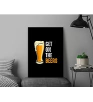 BK Gift  Beer Tasarımlı Kanvas Tablo-5 Ev Dekorasyonu, Ev Hediyesi