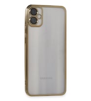 Newface Samsung Galaxy A05 Kılıf Razer Lensli Silikon - Gold