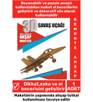 Özel 3D Görsel Zeka Geliştirici Boyanabilir Çocuk Yetişkin Puzzle Dekoratif Demonte Ahşap Oyun Maket