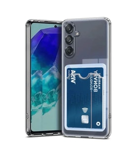 Samsung Galaxy A56 Kılıf Kart Şeffaf Silikon - Şeffaf