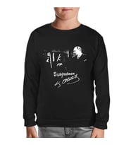 Başöğretmen Atatürk - Öğretmenler Günü Siyah Çocuk Sweatshirt