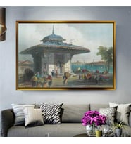 Altın Çerçeveli dekoratif tablo l1275 (Gold)