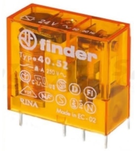 Finder 40.52.8.048.0000 48v 8a Ac İki Kontak Minyatür Pcb Röle 5 mm