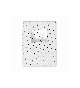 %100 Pamuklu Bebek Lastikli Çarşaf 60x120+20 Bebek Yastık Kılıfı 35x45