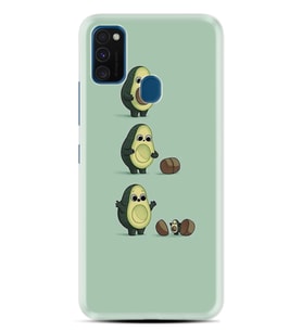 Samsung M21 M22 M23 M30 M31S M32 Kılıf Desenli Silikon Avokadolar1352