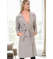 Z9765 DEWBERRY BAYAN PALTO-GRİ