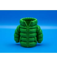 3D Baskı Şişme Mont Kalemlik - Masaüstü Organizer-Yeşil