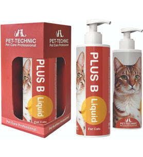 Kediler için B Vitamin Kompleksi Deri ve Tüy Bakımı PLUS B LIQUID CAT