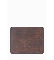 Hakiki Deri Unisex Kartlık 530CR - Kahve