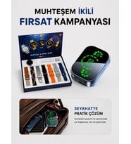 Dokunmatik Akıllı Saat Yeni Nesil Kulaklık Kampanyası Bluetooth Bağlantılı Anc Özelliği