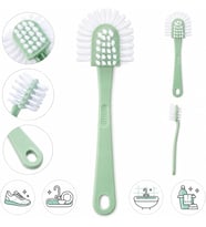 Çok Amaçlı 5 Taraflı Temizlik Fırçası – Ayakkabı, Mutfak ve Banyo İçin Sert Kıllı Ergonomik Temizlik Fırçası, 20 cm