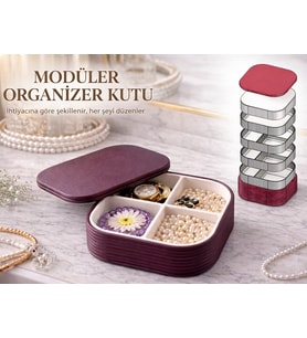 Modüler Düzenleyici Kutu  4 Bölmeli