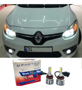 Renault Fluence Sis Uzun Far Ampulü H16 Duo Yeni Seri Beyaz