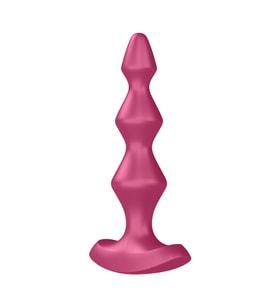 Satisfyer Lolli Plug 1 - 12 Modlu Titreşimli Şarjlı Bordo  Plug Vibratör