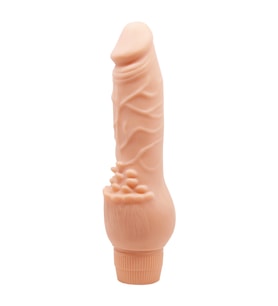 LilituShop Güçlü Titreşimli 19,5 cm Realistik Vibratör Gerçekci Penis Dildo